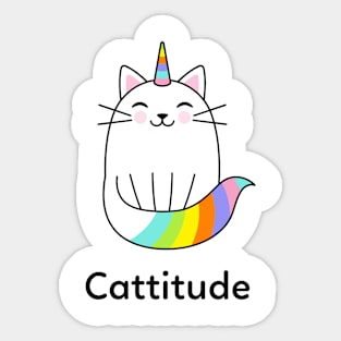 Cattitude Sticker